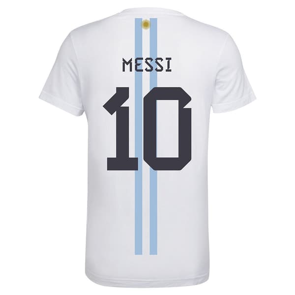 Adidas Kortærmet T-shirt Messi 10 Gfx Hvid M Mand