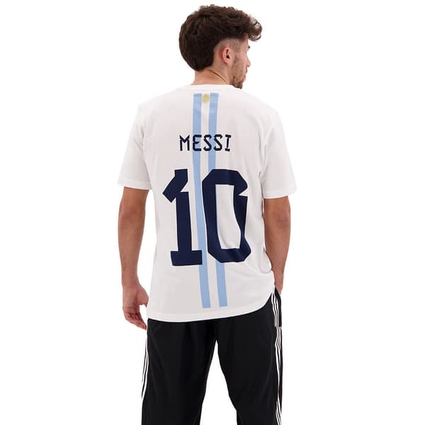 Adidas Lyhythihainen T-paita Messi 10 Gfx Valkoinen L Mies