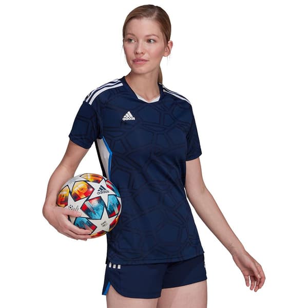 Adidas Kort Ärm T-shirt Condivo 22 Md Blå M Kvinna