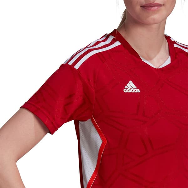 Adidas Kort Ärm T-shirt Condivo 22 Md Röd S Kvinna