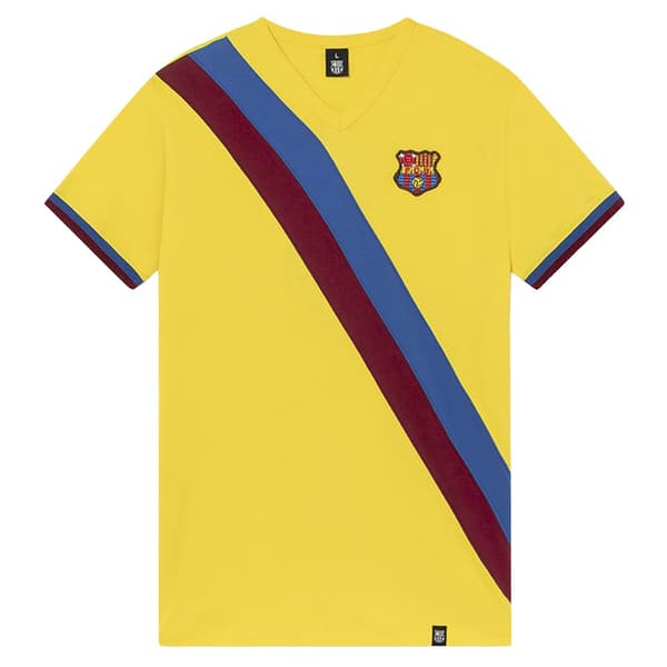 BarÇa Kortærmet T-shirt Johan Cruyff 1974-75 Gul 2XL Mand