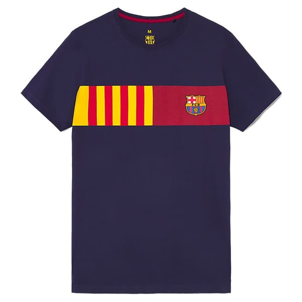 BarÇa Lyhythihainen T-paita Senyera Sininen M Mies