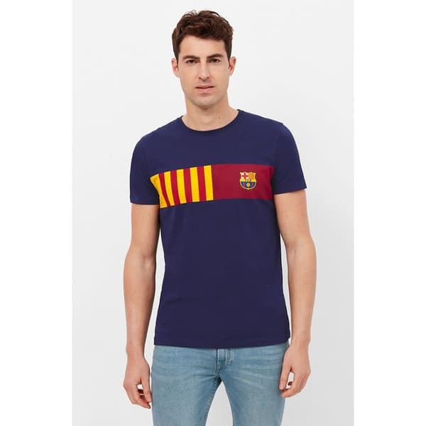 BarÇa Lyhythihainen T-paita Senyera Sininen M Mies