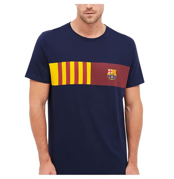 BarÇa Lyhythihainen T-paita Senyera Sininen M Mies