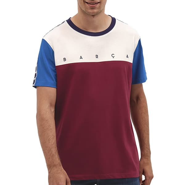 BarÇa Kortærmet T-shirt Tape Rød XL Mand