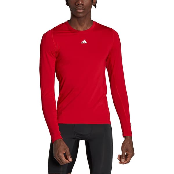 Adidas Långärmad T-shirt Tf Röd M / Regular Man