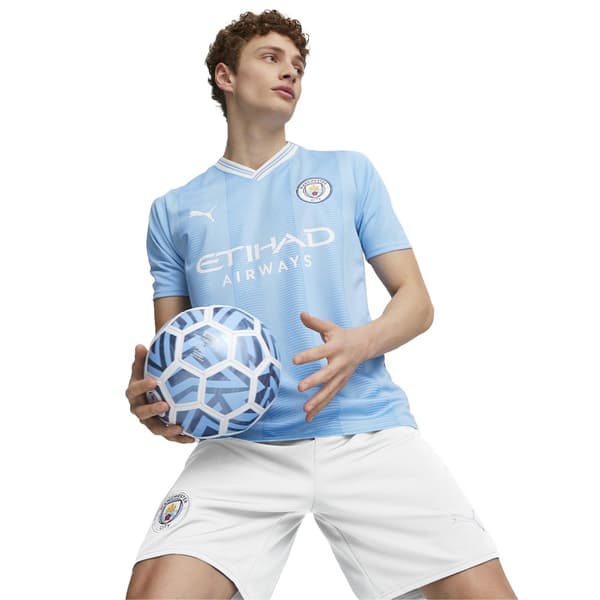 Puma Koti Lyhythihainen T-paita Mcfc 23/24 Sininen L