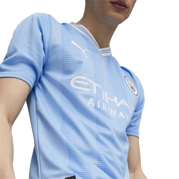 Puma Koti Lyhythihainen T-paita Mcfc 23/24 Sininen L