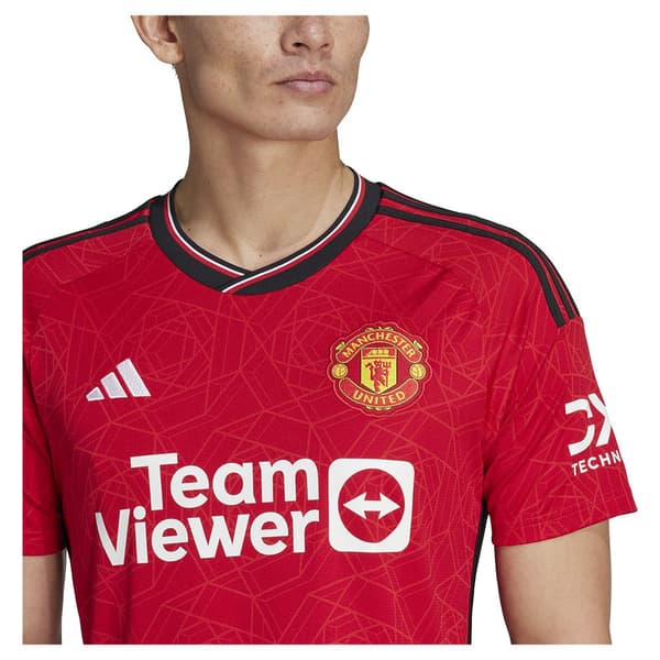 Adidas Lyhythihainen T-paita Home Manchester United Fc 23/24 Punainen L