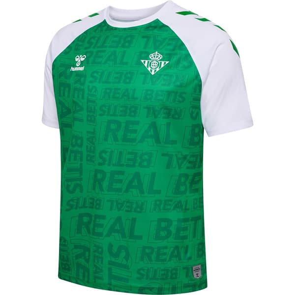 Hummel Lyhythihainen T-paita Pre Match Real Betis Balompié 23/24 Vihreä 2XL