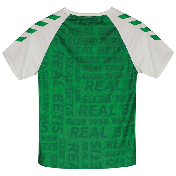 Hummel Lyhythihainen T-paita Pre Match Real Betis Balompié 23/24 Vihreä 14 Years