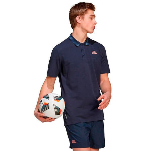 Adidas Lyhythihainen Poolo Bayern Munich Q2 22/23 Sininen L