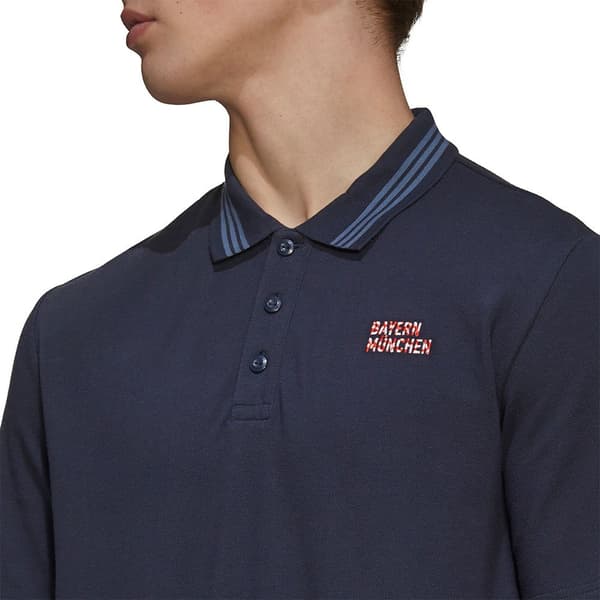 Adidas Lyhythihainen Poolo Bayern Munich Q2 22/23 Sininen L