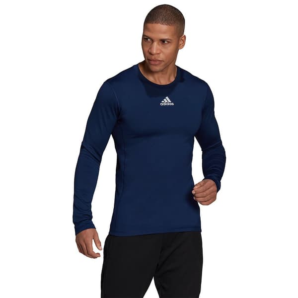 Adidas Tech-fit Long Sleeve T-shirt Blå S Man