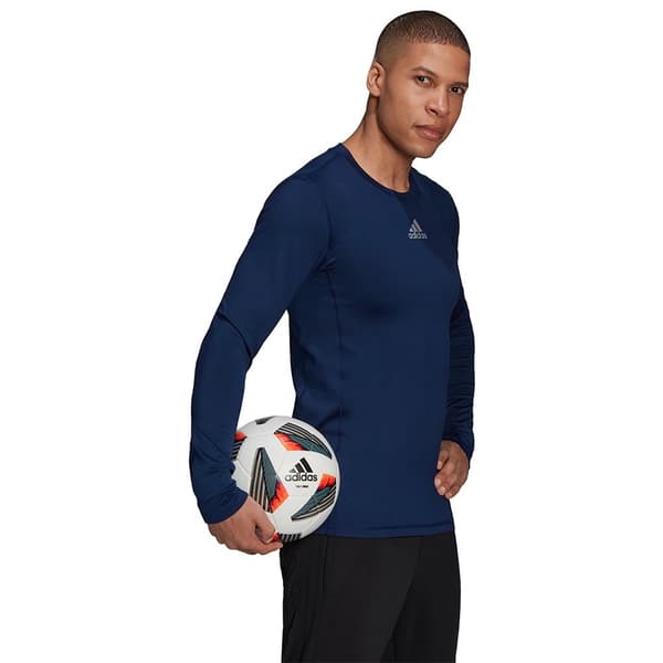 Adidas Tech-fit Long Sleeve T-shirt Blå S Man