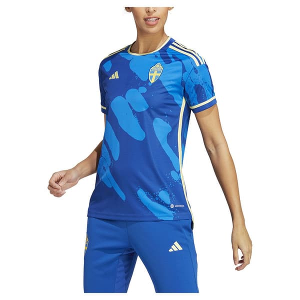 Adidas Sverige Kvinde Kortærmet T-shirt Væk 22/23 Blå S