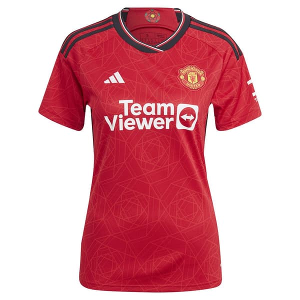 Adidas Naisen Lyhythihainen T-paita Etusivu Manchester United Fc 23/24 Punainen S