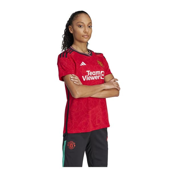 Adidas Naisen Lyhythihainen T-paita Etusivu Manchester United Fc 23/24 Punainen S