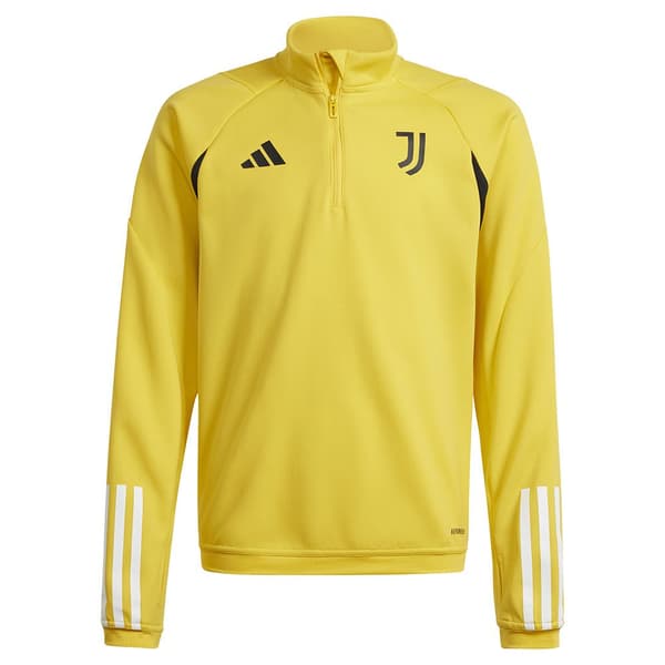 Adidas Junior Halv Zip Sweatshirt Training Juventus 23/24 Gul 7-8 Years
