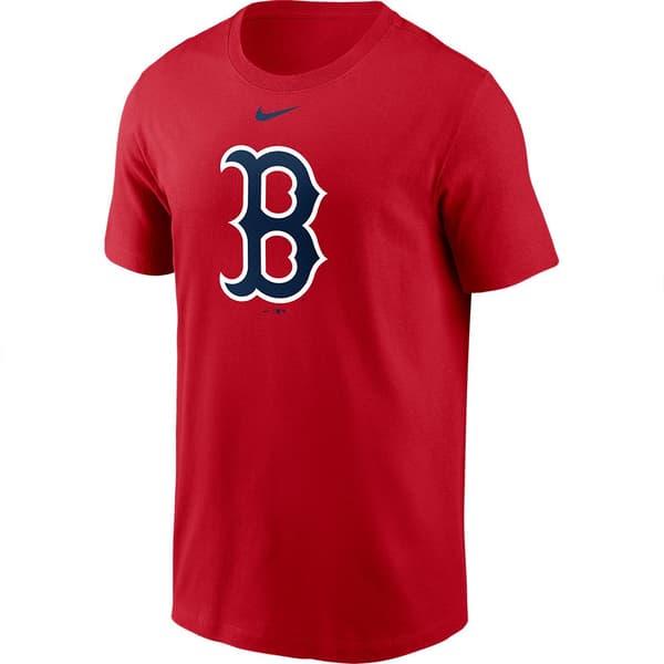 Nike Kortärmad T-shirt Mlb Boston Red Sox Large Logo Röd M