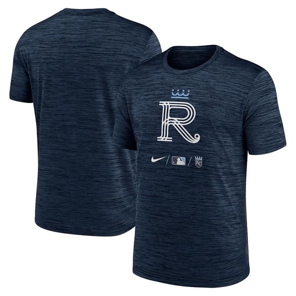 Nike Kortærmet T-shirt Mlb City Connect City Connect Legend Practice Velocity Blå M