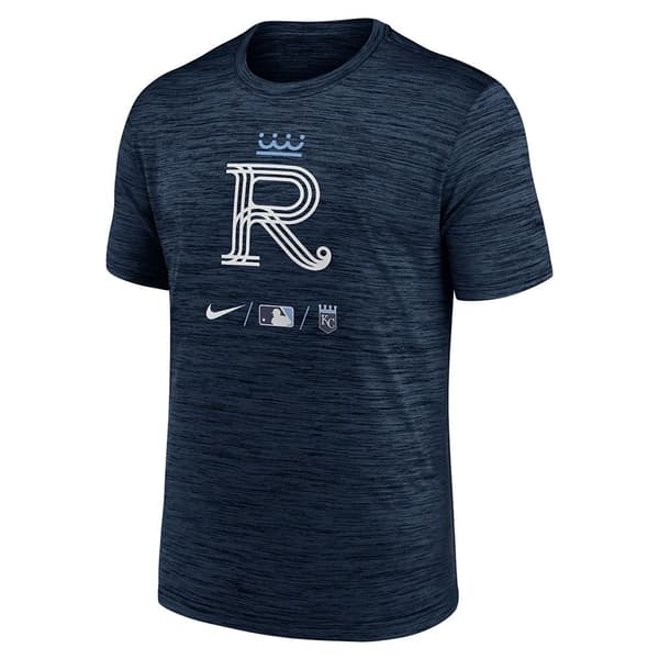 Nike Kortærmet T-shirt Mlb City Connect City Connect Legend Practice Velocity Blå M