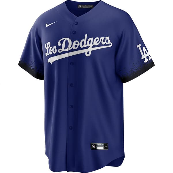 Nike Kortærmet T-shirt Mlb Official Replica La Dodgers Blå S