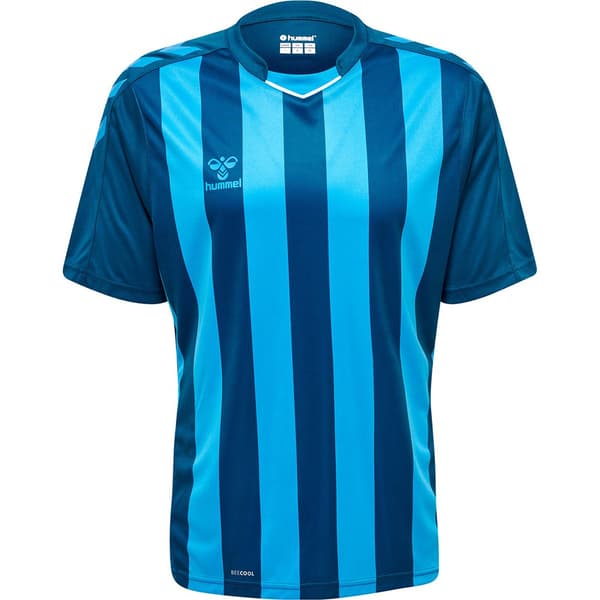 Hummel Camiseta Randig Blå S Man