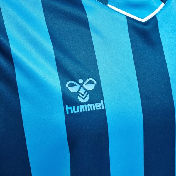 Hummel Camiseta Randig Blå S Man