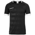 Miniatyrbillede 1 af 4: Uhlsport Kortærmet T-shirt Division Ii Sort 2XL Mand