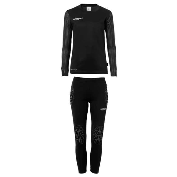 Uhlsport Langærmet Målmandssæt Reaction Sort 116 cm