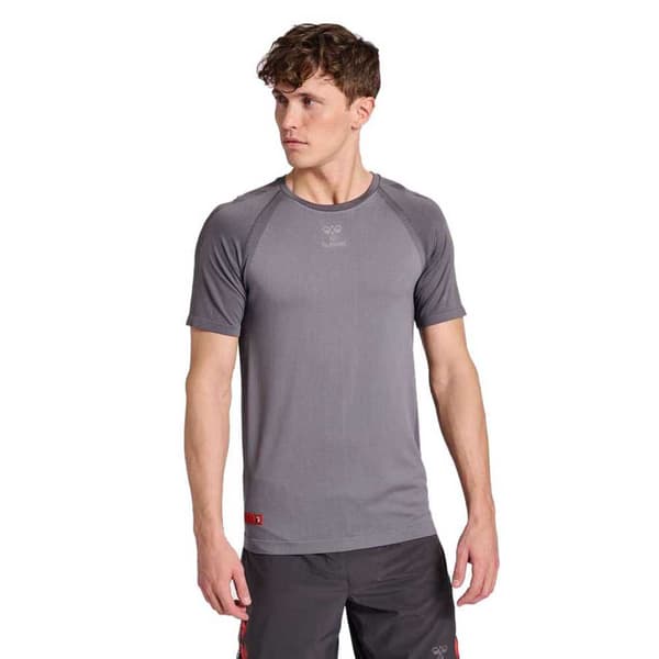 Hummel Lyhythihainen T-paita Saumaton Pro Grid Harmaa XS Mies