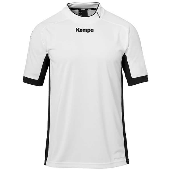 Kempa Kortærmet T-shirt Prime Hvid,Sort 2XL Mand
