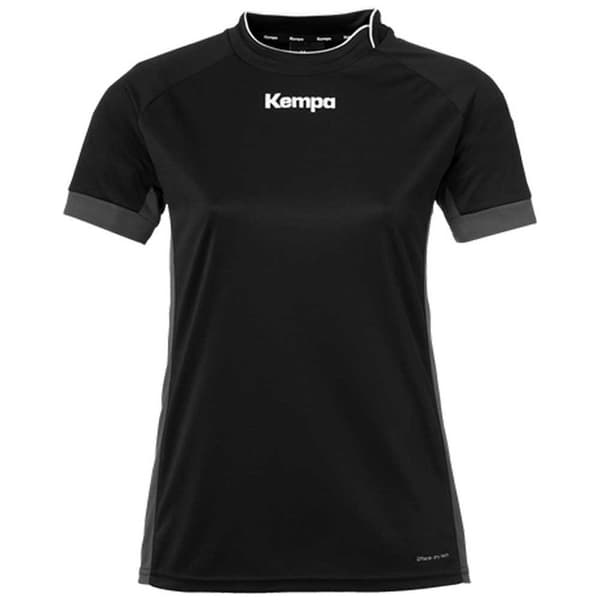 Kempa Kortærmet T-shirt Prime Sort S Kvinde