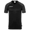 Miniatyrbillede 1 af 4: Uhlsport Kortærmet T-shirt Goal 25 Sort 128 cm Mand