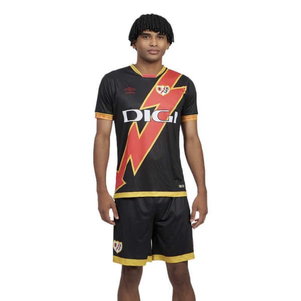 Umbro Lyhythihainen T-paita Away Rayo Vallecano Madrid 23/24 Musta 14Y