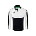 Miniatyrbillede 1 af 3: Erima Langærmet T-shirt Med Halv Lynlås Six Wings Training Hvid 164 cm Dreng