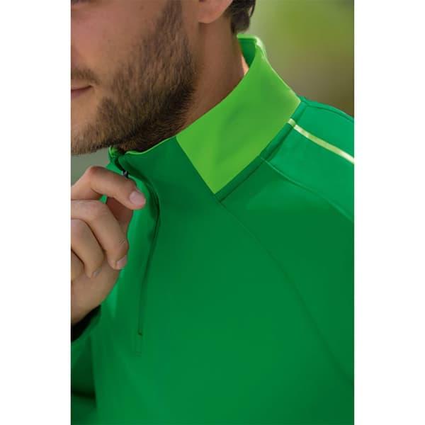 Erima Langærmet T-shirt Med Halv Lynlås Six Wings Training Grøn 152 cm Dreng