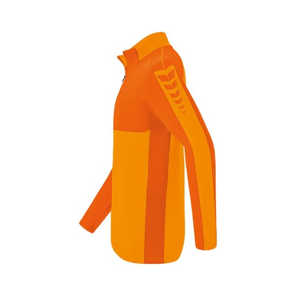 Erima Langærmet T-shirt Med Halv Lynlås Six Wings Training Orange S Mand