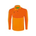 Miniatyrbillede 1 af 3: Erima Langærmet T-shirt Med Halv Lynlås Six Wings Training Orange S Mand