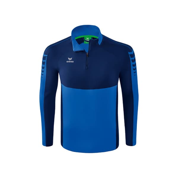 Erima Langærmet T-shirt Med Halv Lynlås Six Wings Training Blå 2XL Mand