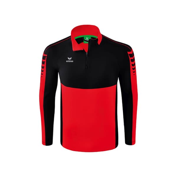 Erima Langærmet T-shirt Med Halv Lynlås Six Wings Training Rød XL Mand