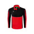 Miniatyrbillede 1 af 3: Erima Langærmet T-shirt Med Halv Lynlås Six Wings Training Rød XL Mand