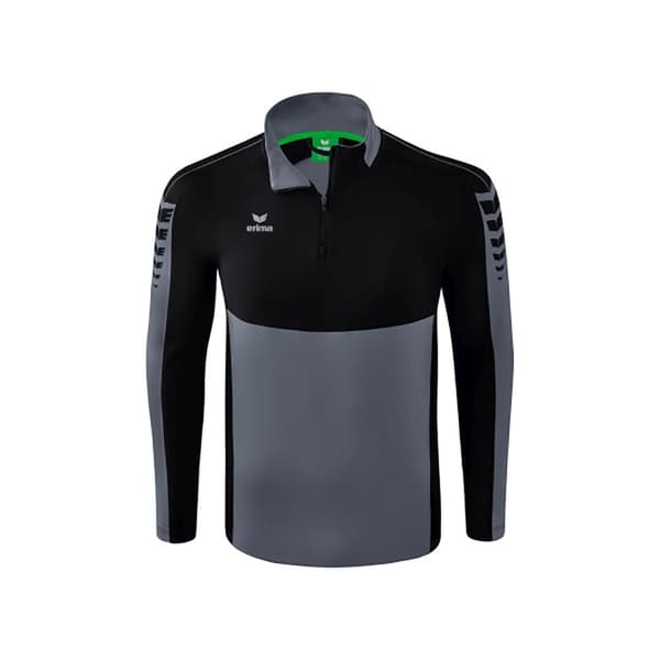 Erima Langærmet T-shirt Med Halv Lynlås Six Wings Training Grå XL Mand