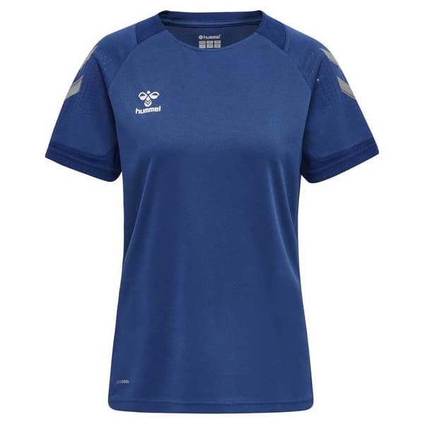 Hummel Kortærmet T-shirt Lead Poly Blå XL Kvinde