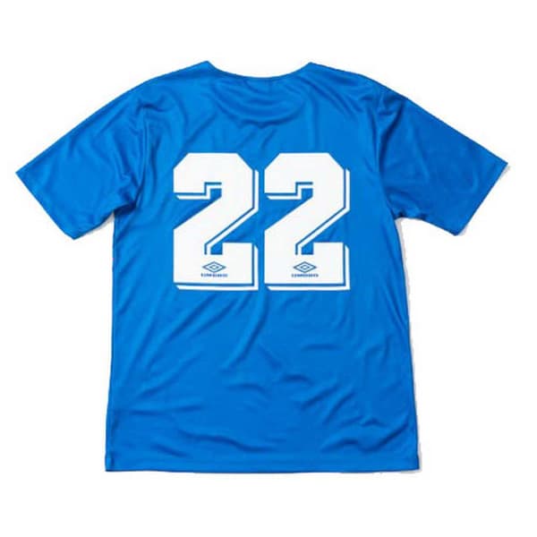 Umbro Frankrig Kortærmet T-shirt Chest Panel World Cup 2022 Blå M Mand