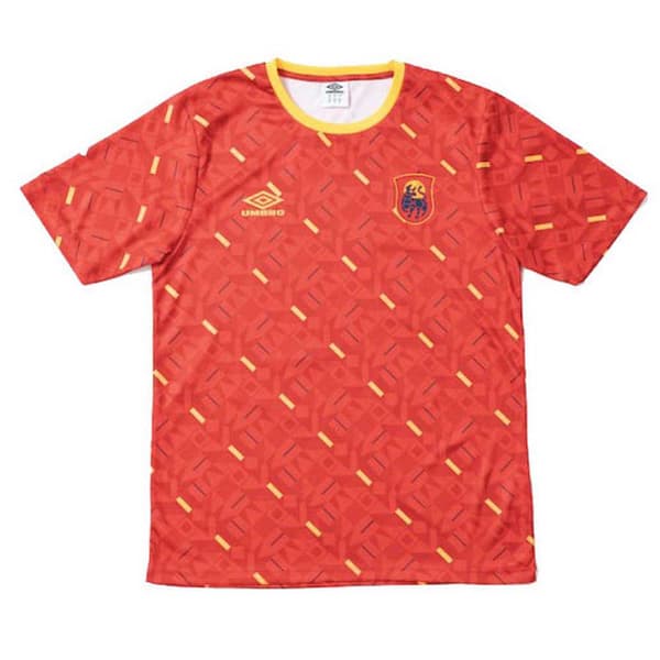 Umbro Spanien Kortærmet T-shirt All Over Print World Cup 2022 Orange S Mand