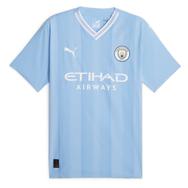 Puma Kortærmet T-shirt Mcfc Home Authentic Blå S