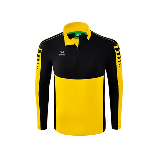 Erima Langærmet T-shirt Med Halv Lynlås Six Wings Training Gul 152 cm Dreng