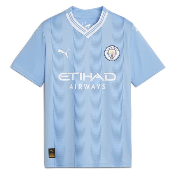 Puma Lyhythihainen T-paita Mcfc Home Replica Sininen 5-6 Years
